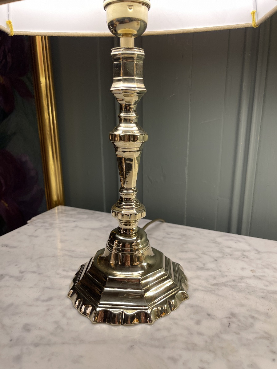 Lampe en bronze, hauteur 46 cm-photo-4