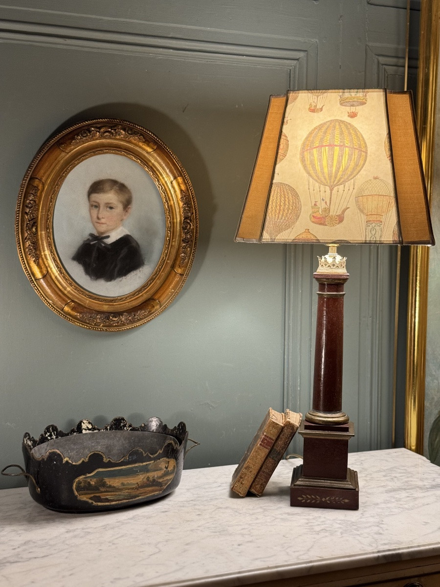 Portrait d'un jeune garçon, pastel XIXème-photo-5