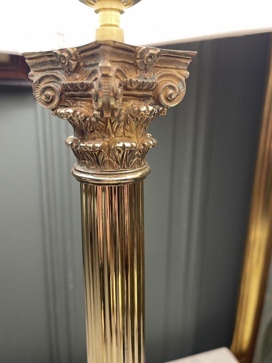 19th Century Bronze Lamp, 60 Cm High-photo-4