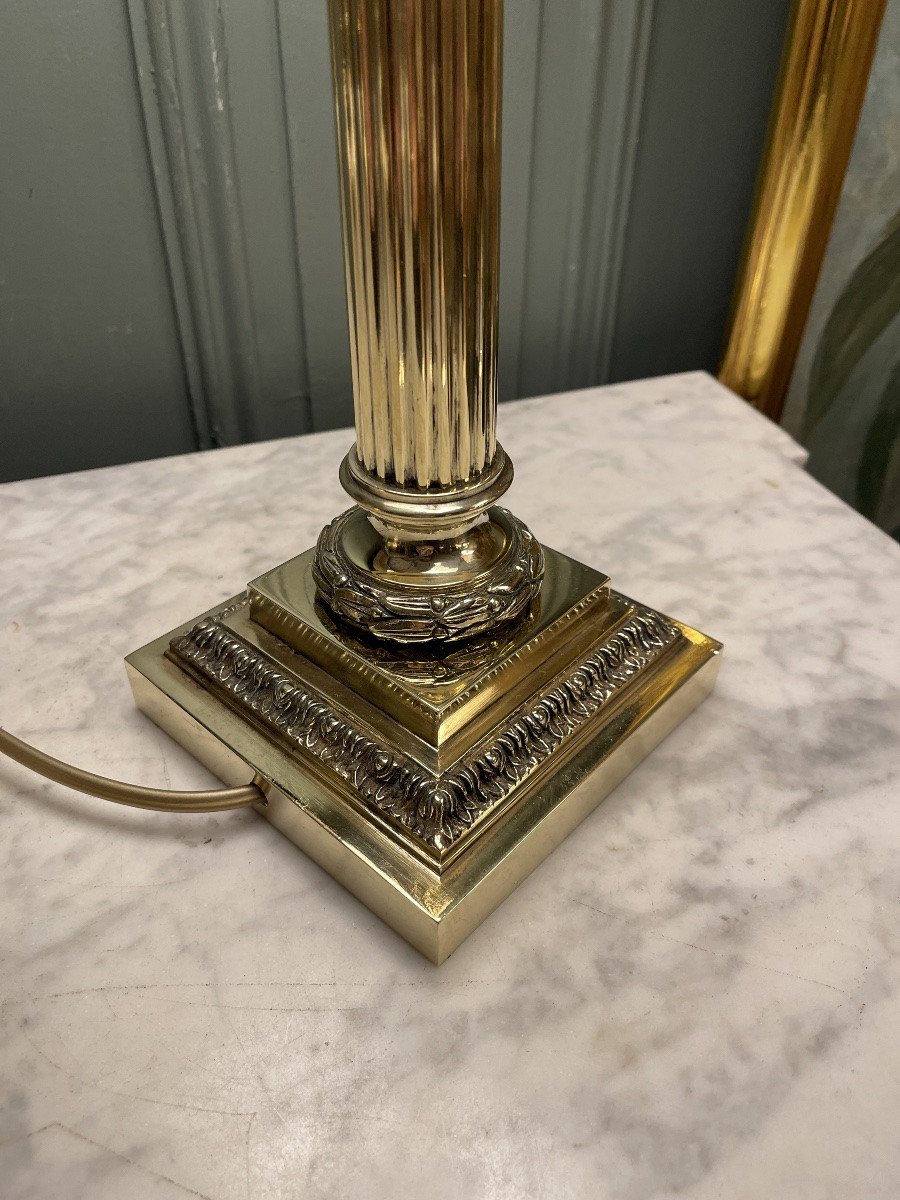 19th Century Bronze Lamp, 60 Cm High-photo-5