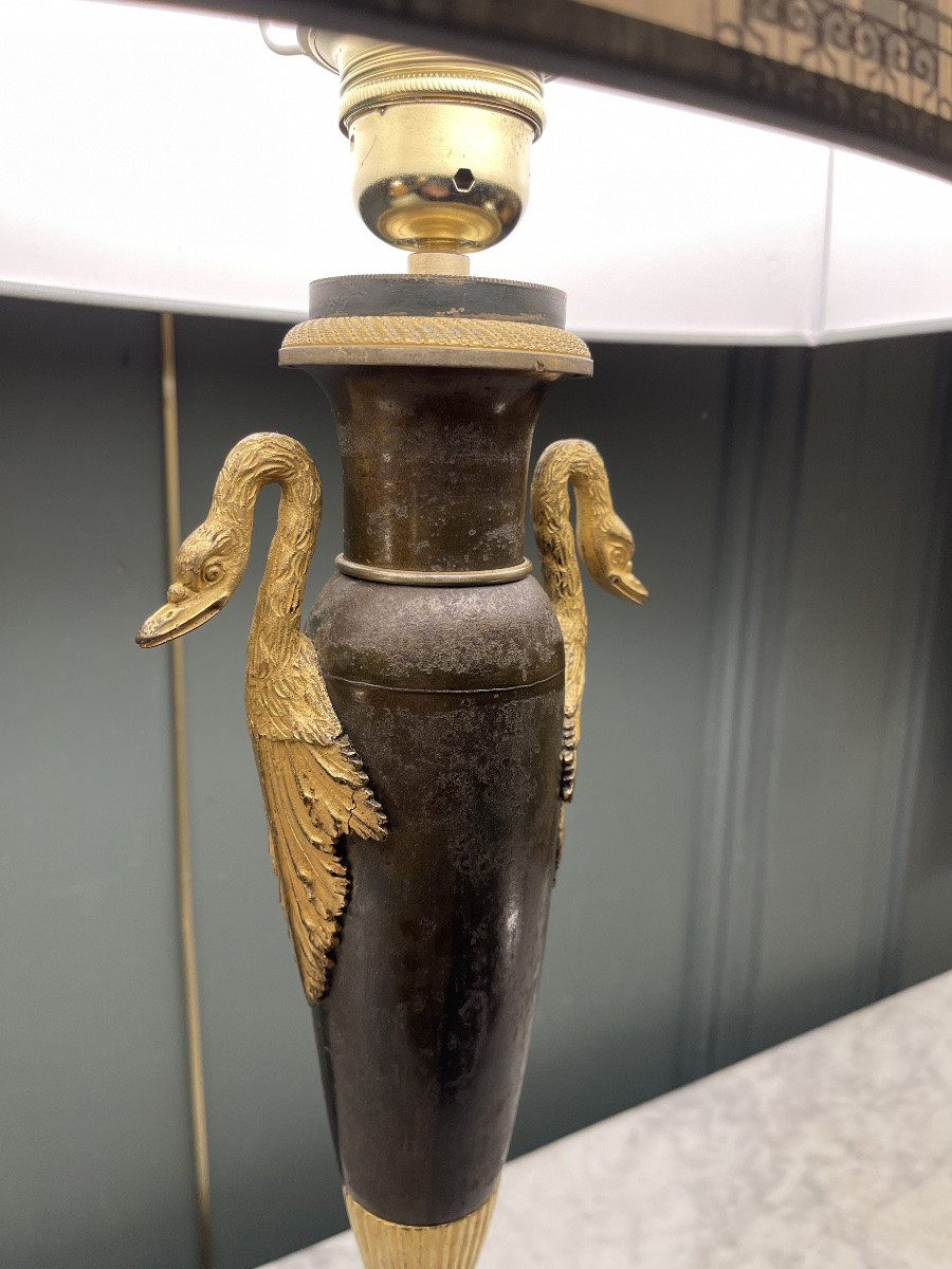 Lampe Carcel En Tôle Peinte XIXème, Hauteur 74 cm-photo-5