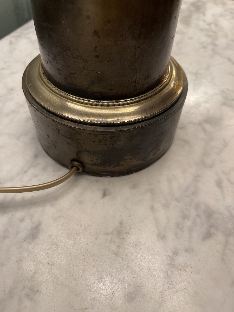 Lampe Carcel En Tôle Peinte XIXème, Hauteur 74 cm-photo-7
