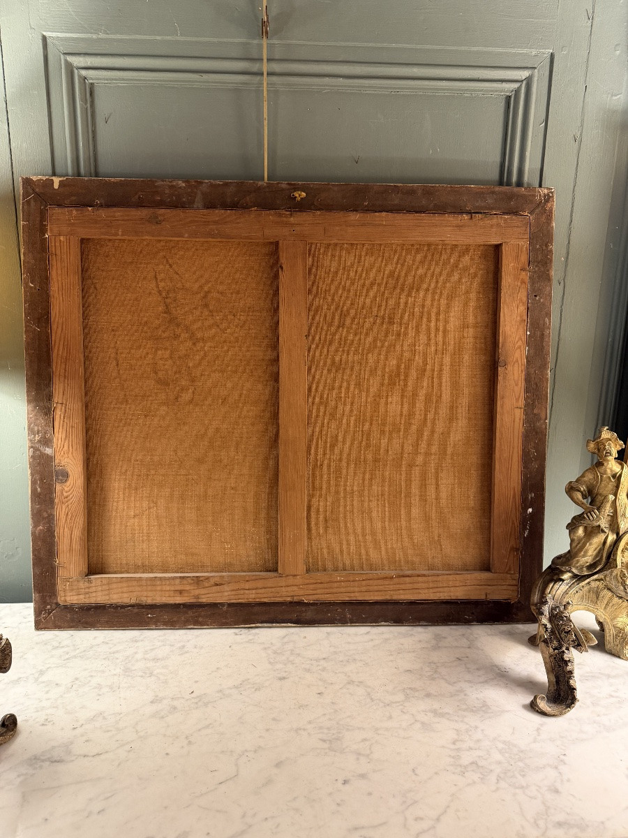 Chinoiserie, Oil On Canvas, 19th Century, No. 1-photo-7