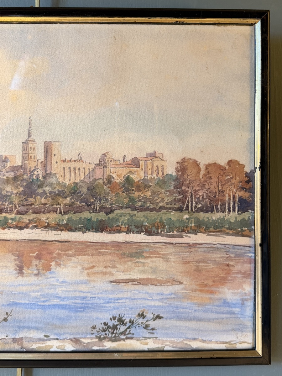 Avignon, aquarelle datée 1894-photo-4