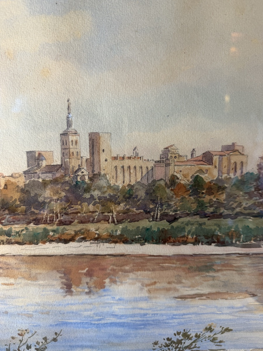 Avignon, aquarelle datée 1894-photo-1