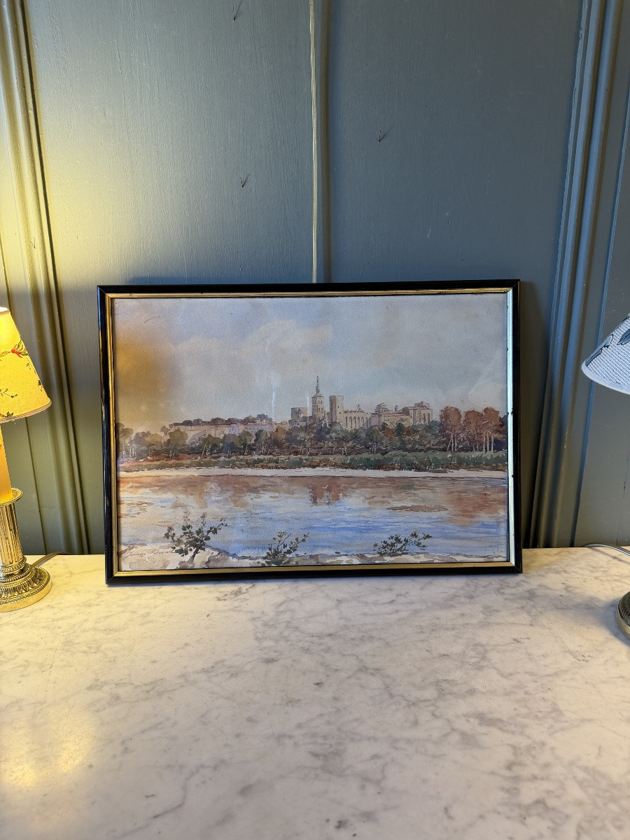 Avignon, aquarelle datée 1894-photo-4