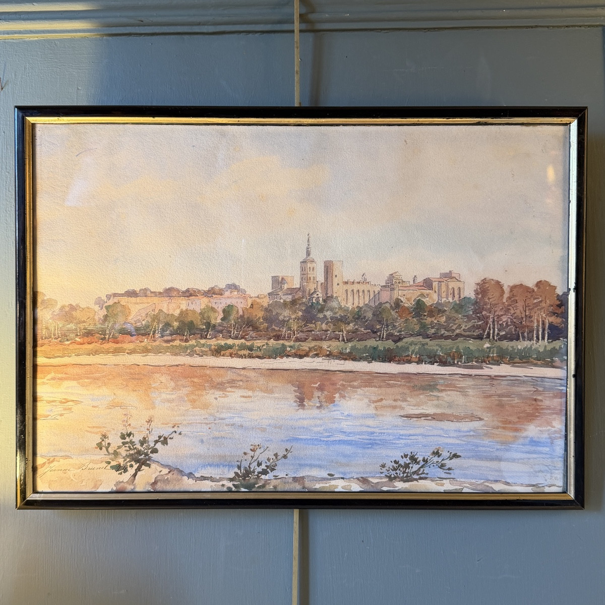 Avignon, aquarelle datée 1894