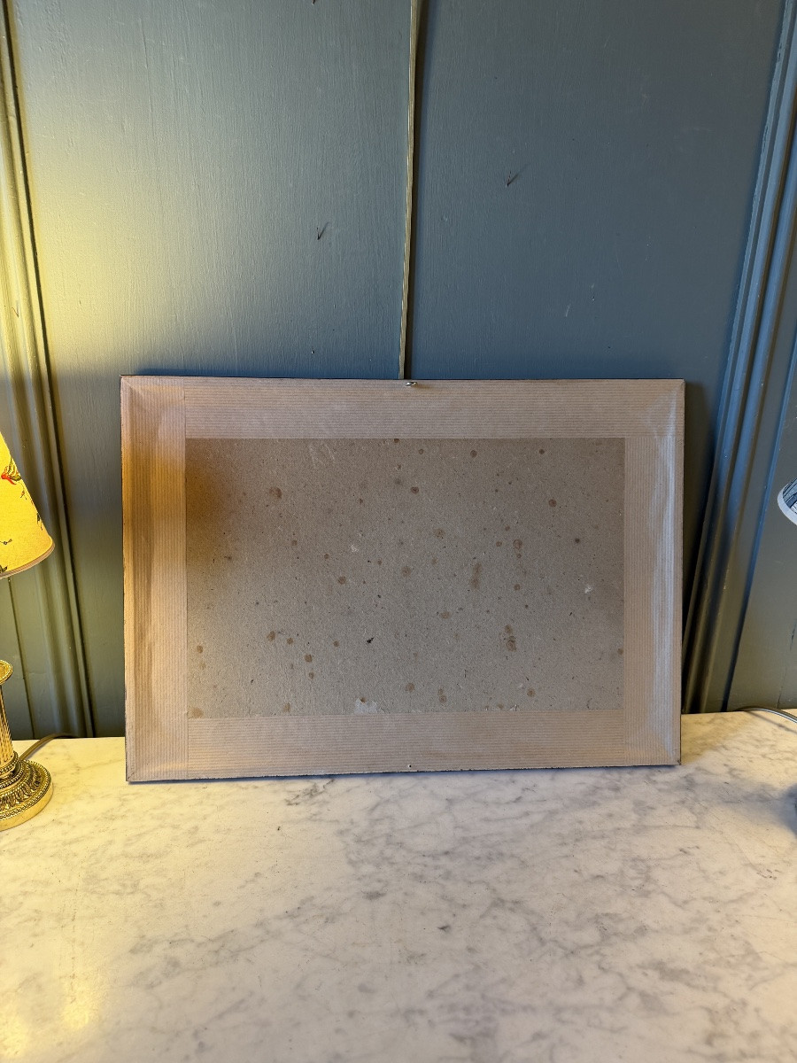 On The Banks Of The Rhône, Watercolor Dated 1894-photo-4