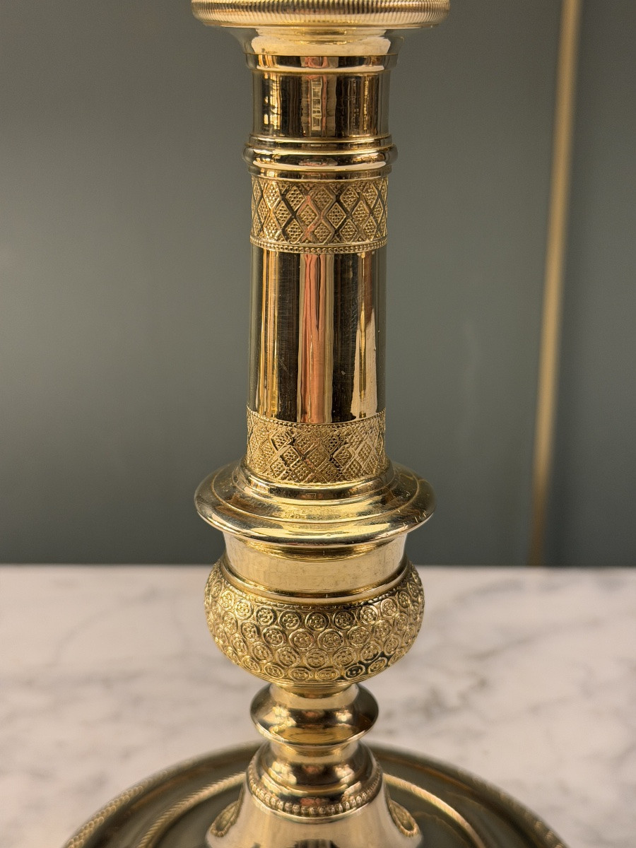 Lampe en bronze, hauteur 47 cm-photo-5