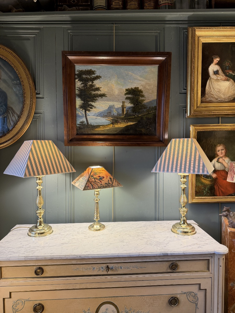 View Of Oberwesel From The Banks Of The Rhine, A Lively 19th-century Landscape-photo-6