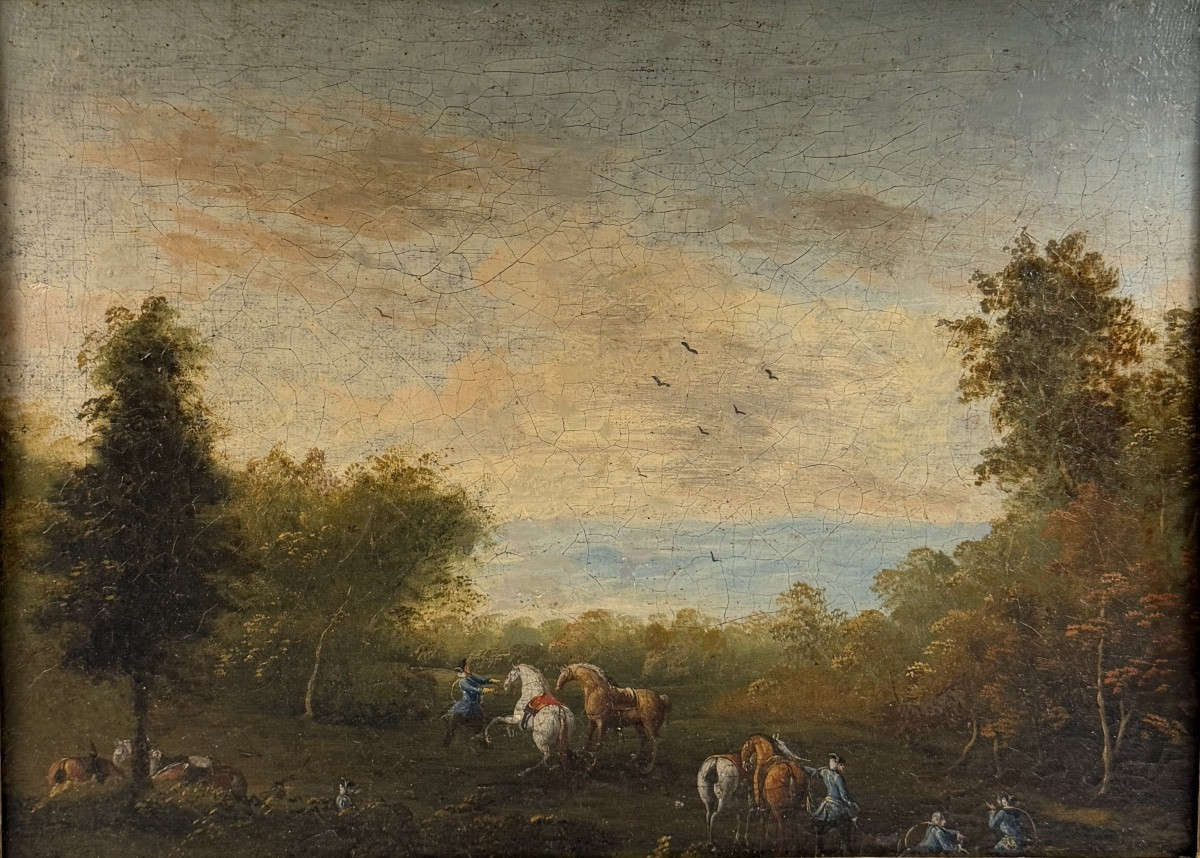 Scène de vénerie XVIIIème-photo-2