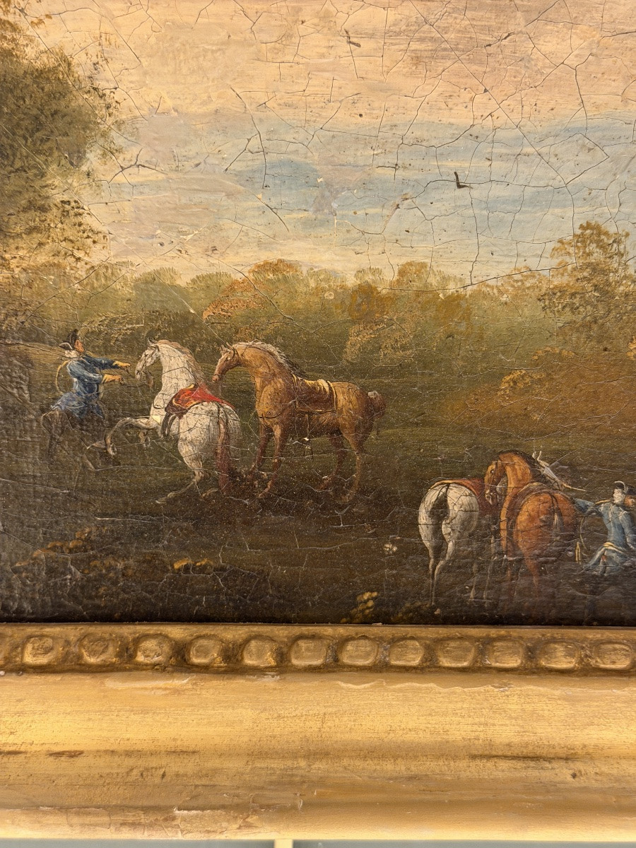 Scène de vénerie XVIIIème-photo-3