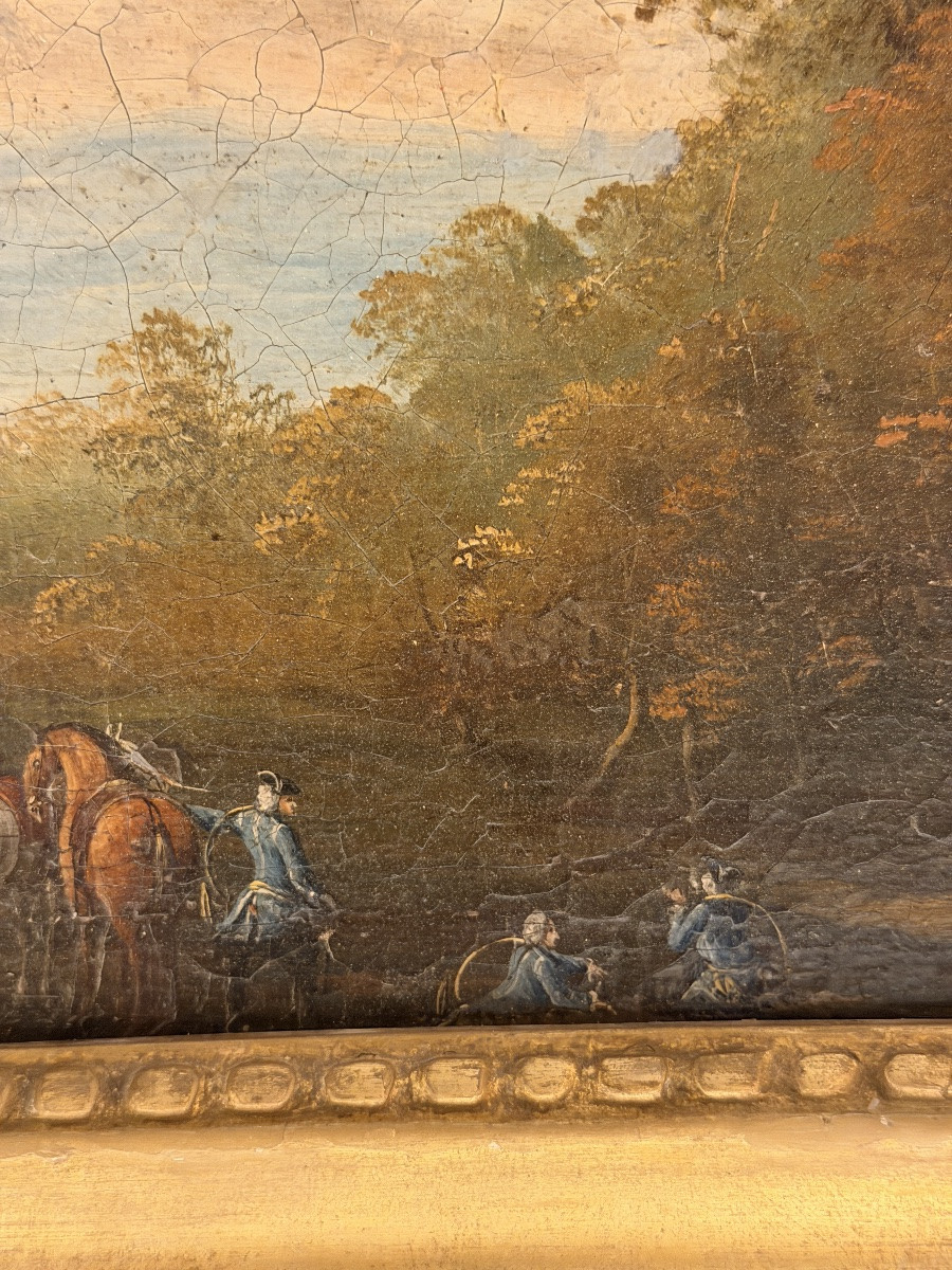 Scène de vénerie XVIIIème-photo-4