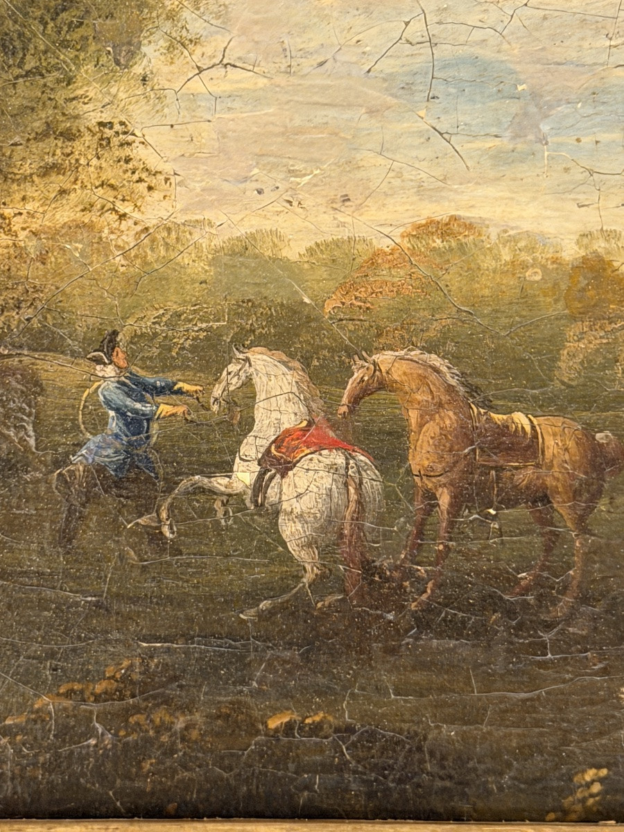 Scène de vénerie XVIIIème-photo-5