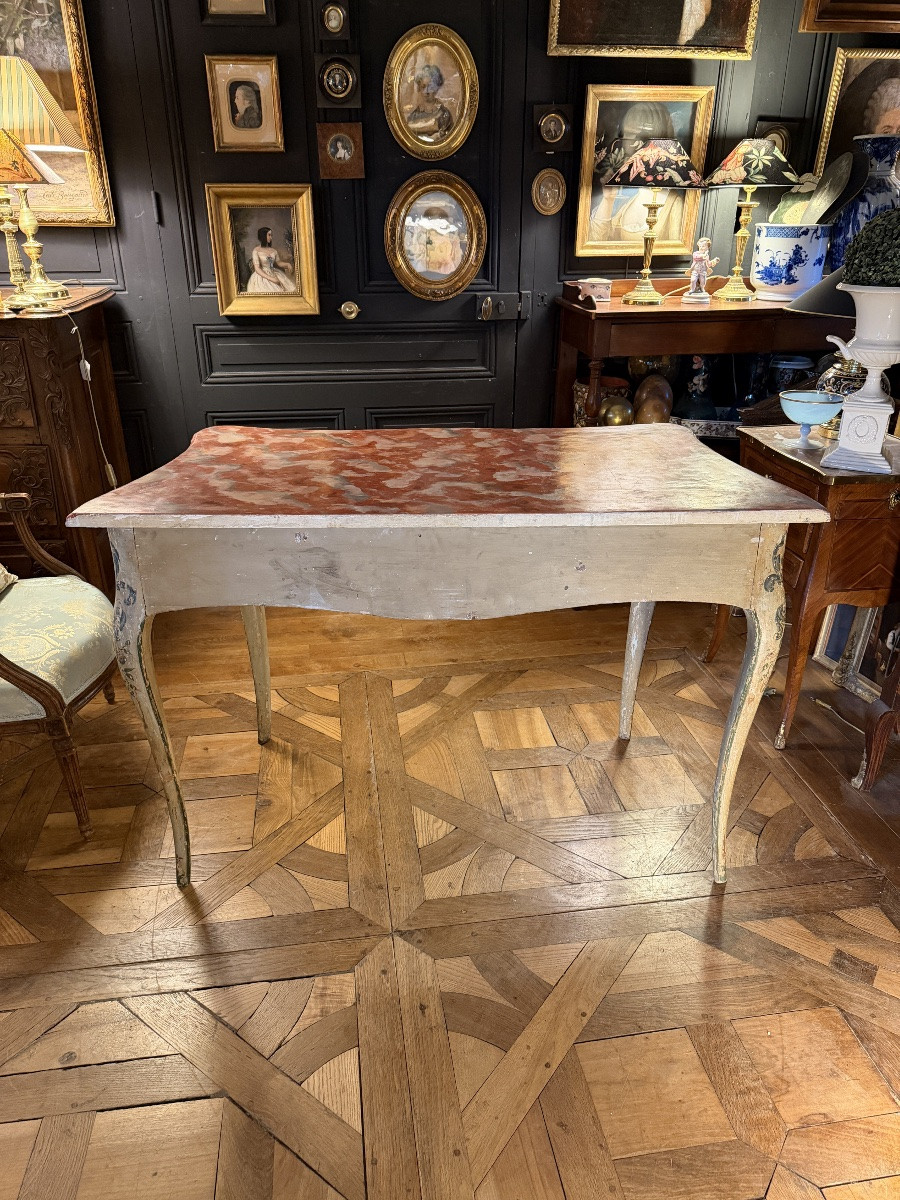 Console en bois peint XVIIIème-photo-4