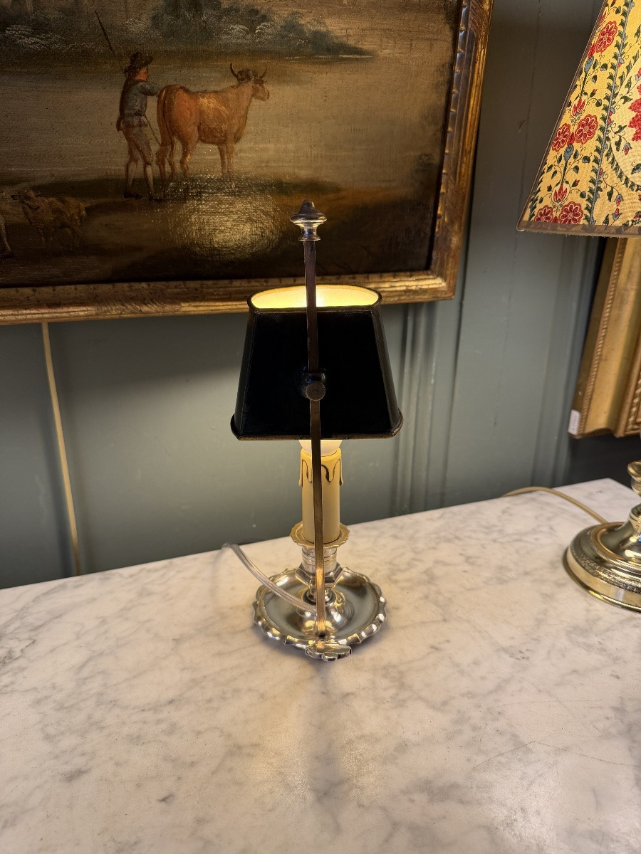 Painted Sheet Metal Bouillotte Lamp, 29.5 Cm High-photo-4