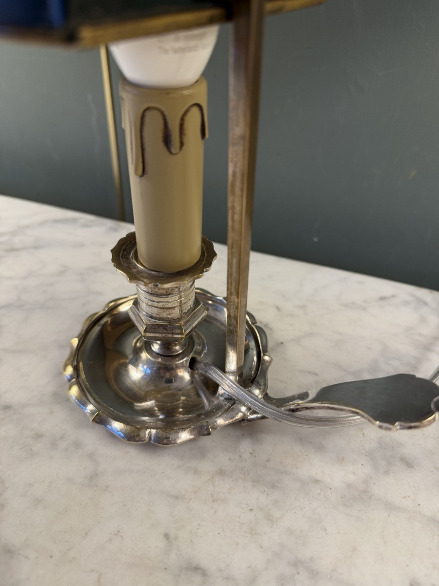 Painted Sheet Metal Bouillotte Lamp, 29.5 Cm High-photo-5