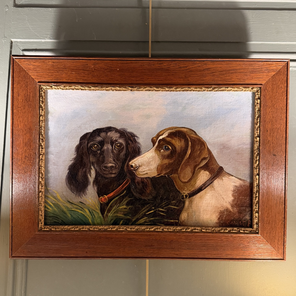 Portrait de chiens XIXème