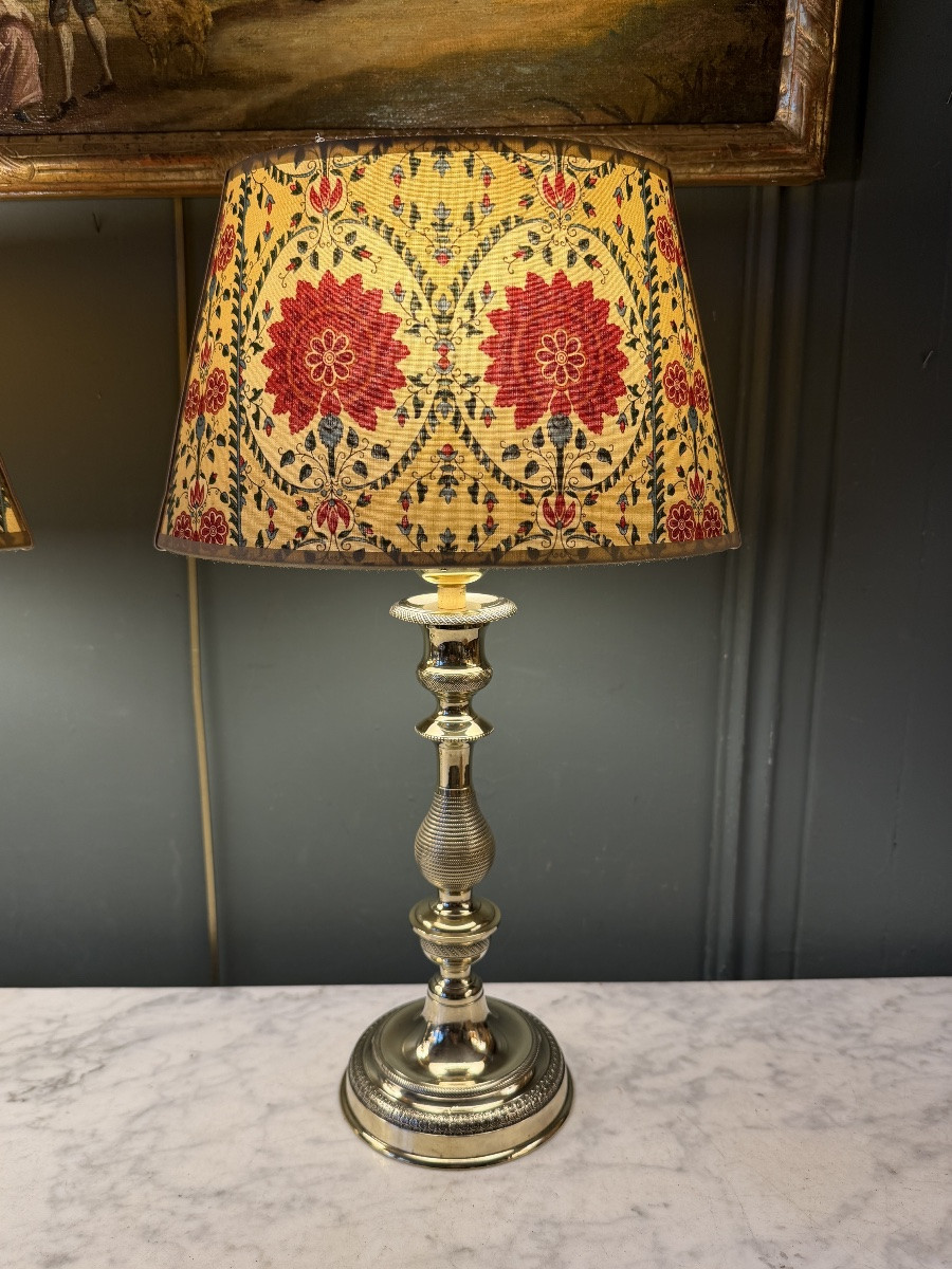 Pair Of 19th-century Bronze Lamps, 42 Cm High-photo-3