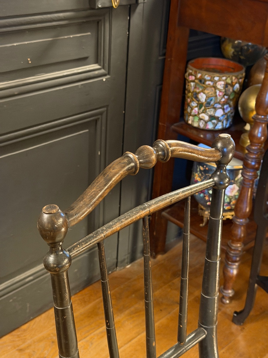 Napoleon III Blackened Wood Chair-photo-1