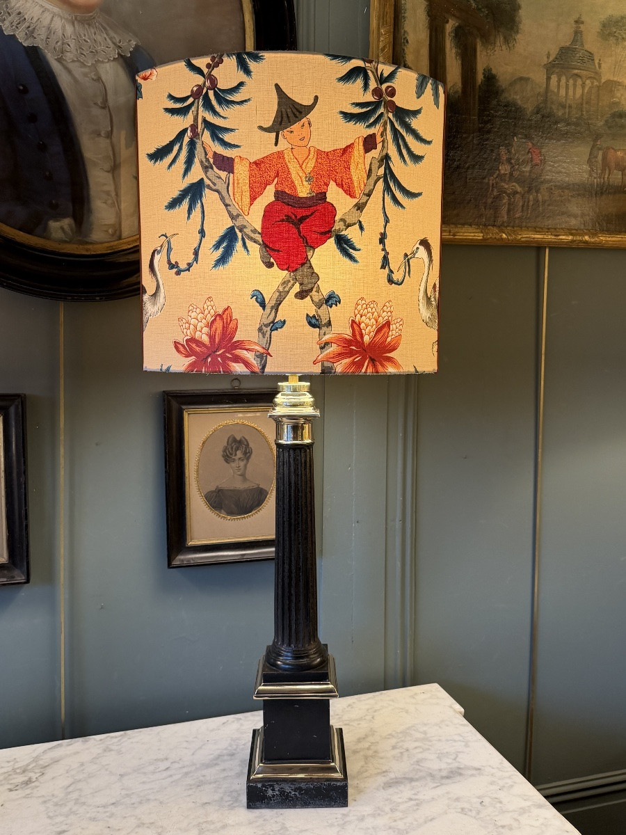 Grande paire de lampes Carcel XIXème, hauteur 84.5 cm-photo-3