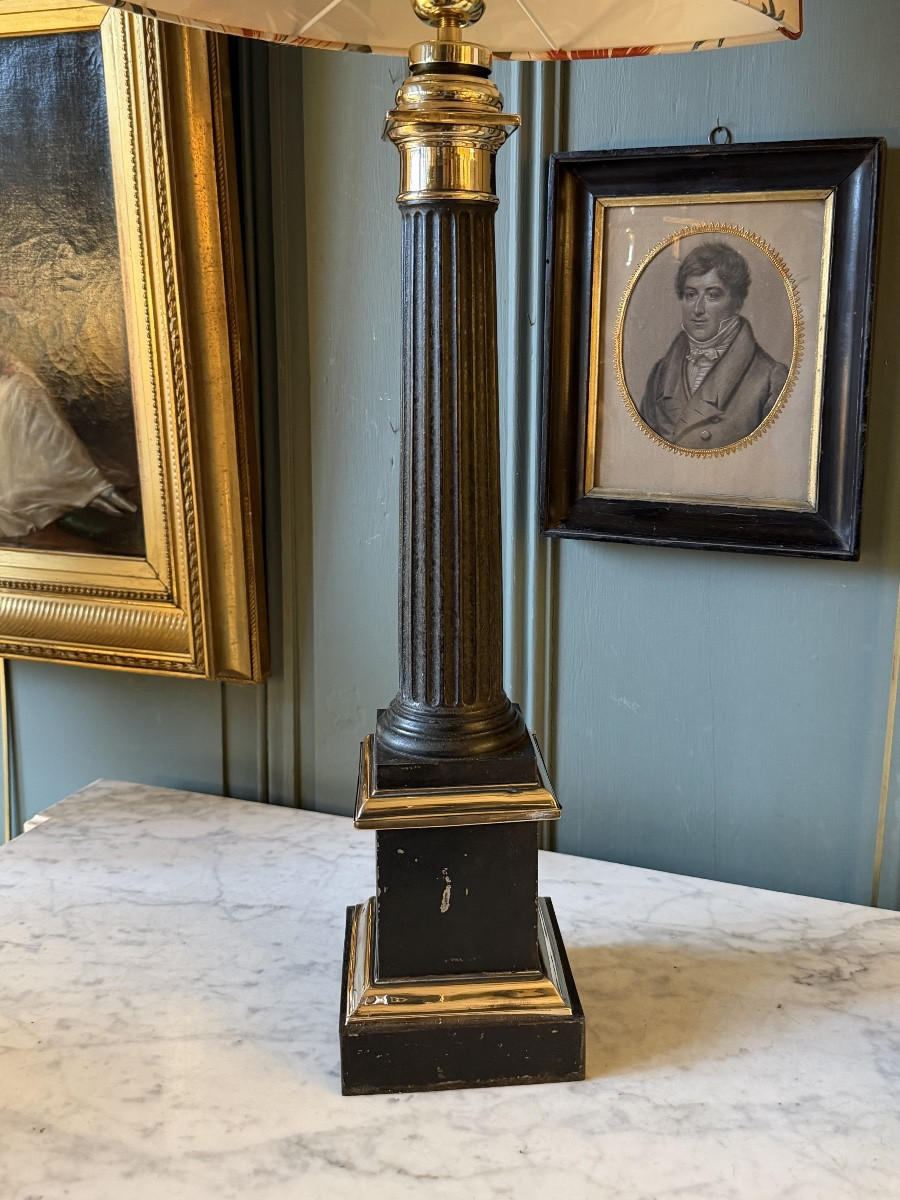 Grande paire de lampes Carcel XIXème, hauteur 84.5 cm-photo-5