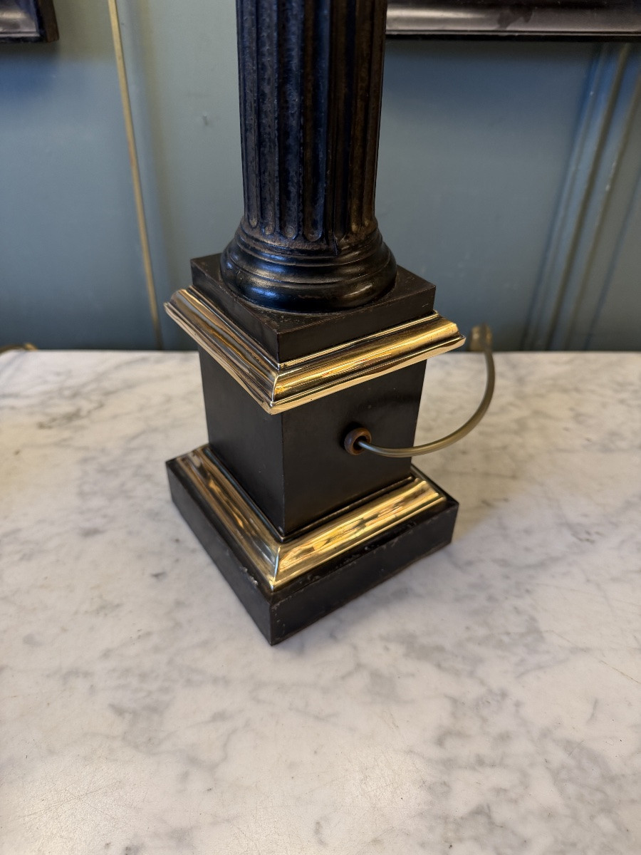 Grande paire de lampes Carcel XIXème, hauteur 84.5 cm-photo-7