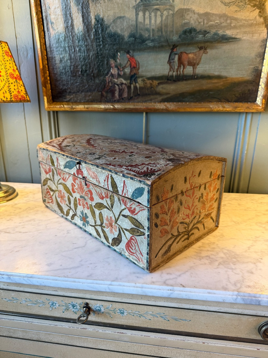 Painted Wood Wedding Box-photo-2