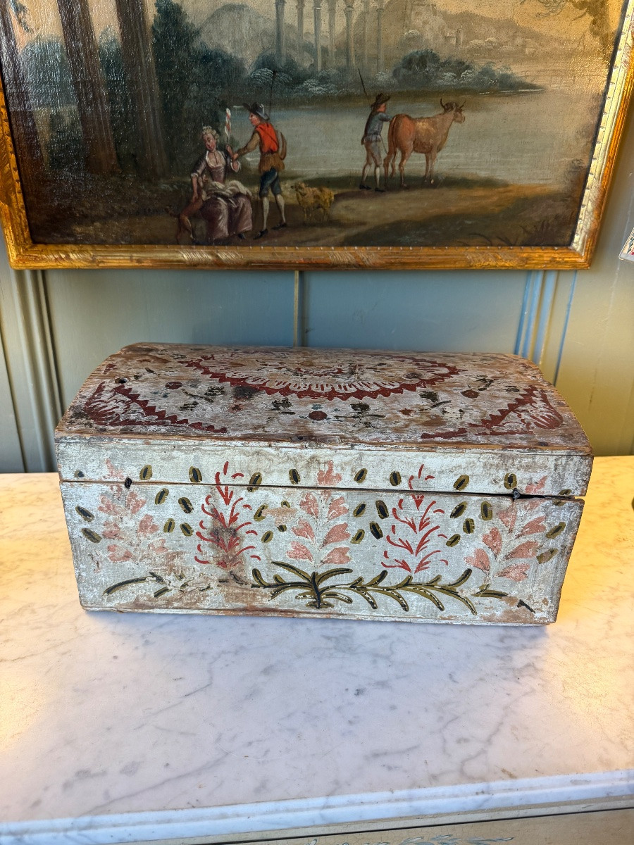 Painted Wood Wedding Box-photo-3