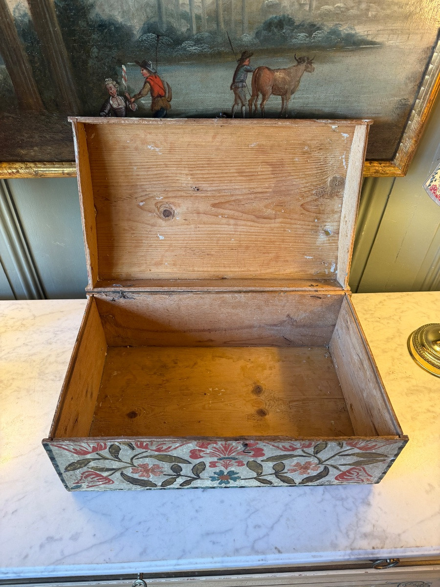 Painted Wood Wedding Box-photo-3