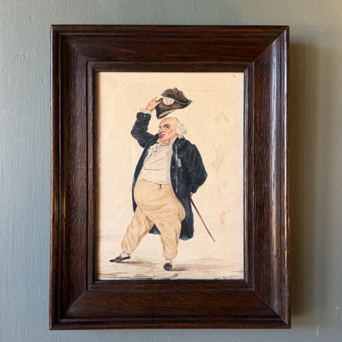 Caricature Of A Man Under The Empire