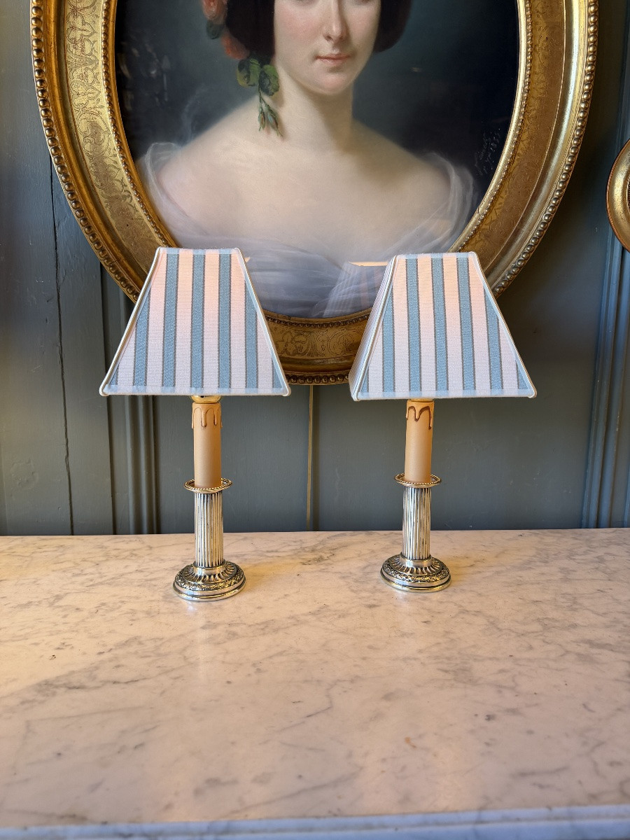 Paire de lampes de table sans fil, Hauteur 32 cm-photo-3