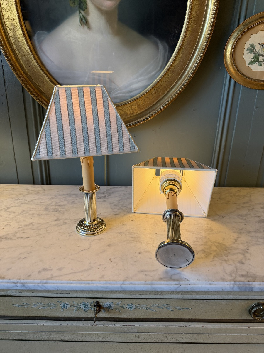 Paire de lampes de table sans fil, Hauteur 32 cm-photo-2