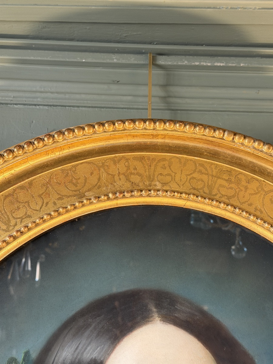 Portrait de dame par Adolphe  Finck, Pastel daté 1855-photo-3