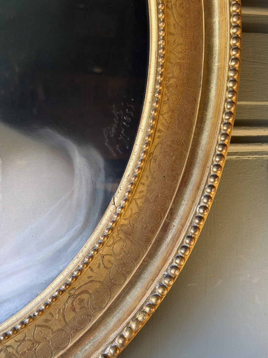 Portrait de dame par Adolphe  Finck, Pastel daté 1855-photo-4