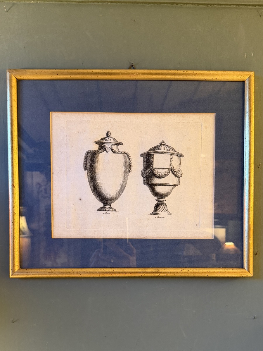 Six 18th Century Engravings From : "recueil d'Antiquités Romaines Ou Voyage d'Italie"-photo-1