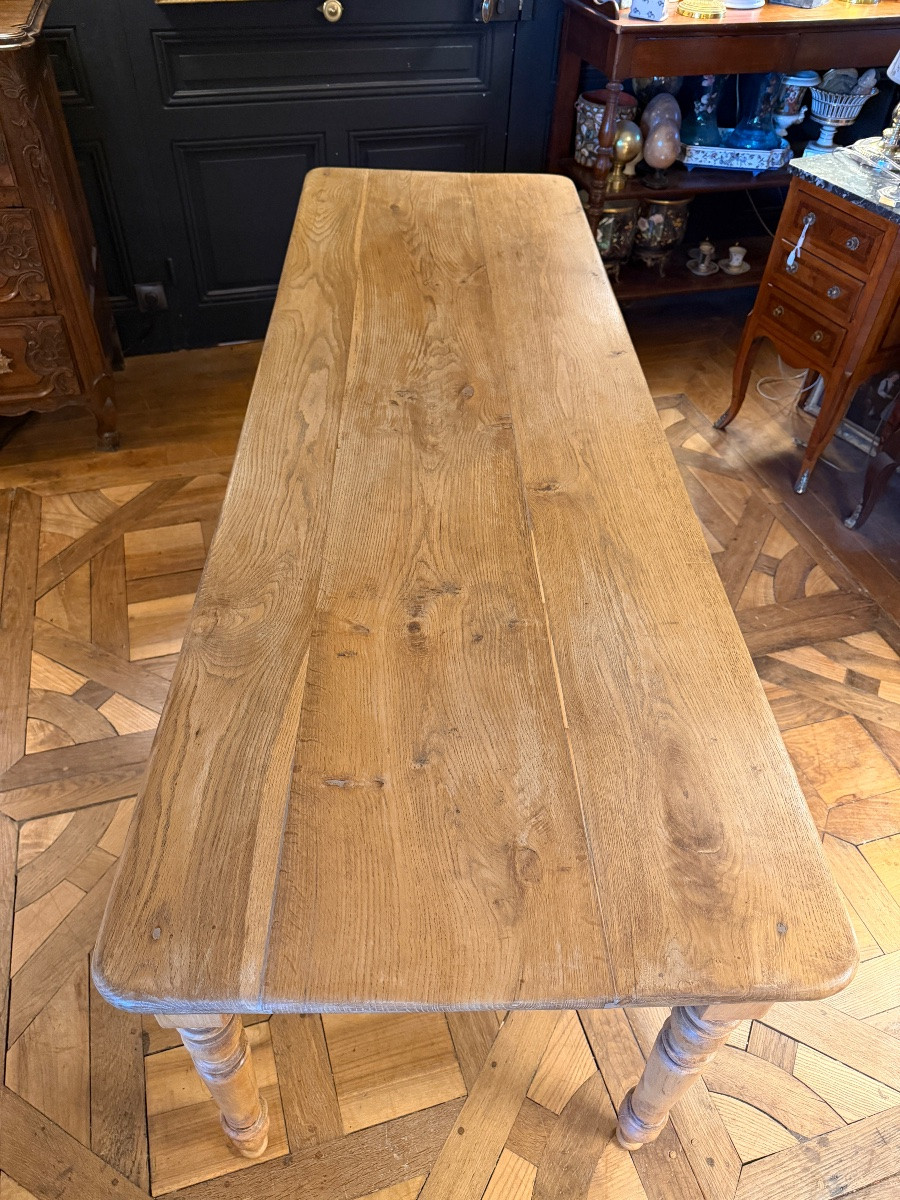 Large Bistro Table In Blond Oak Mesh-photo-1