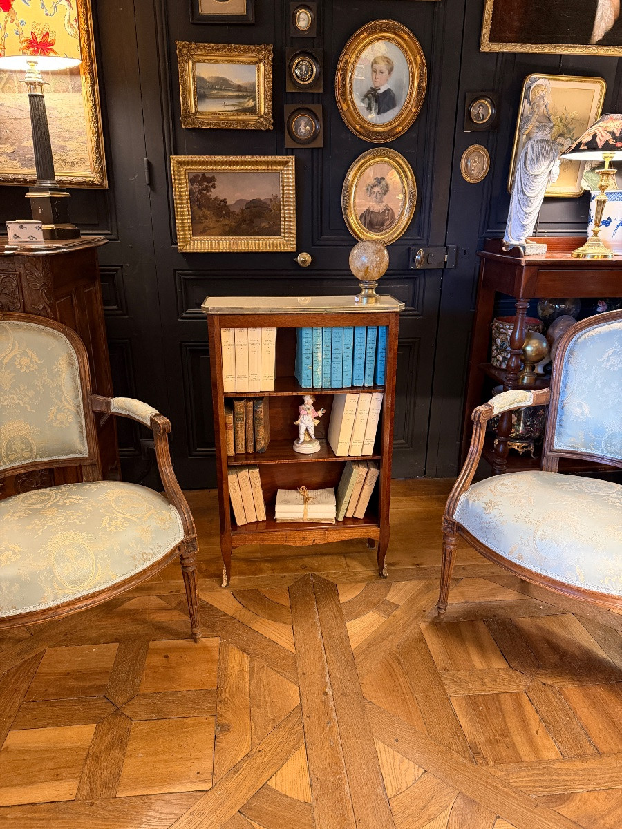 Small Bibus, Transition-style Bookcase, 89.5 Cm High-photo-6