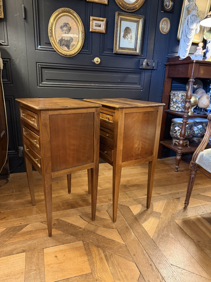 Paire de chevets de style Louis XVI-photo-2