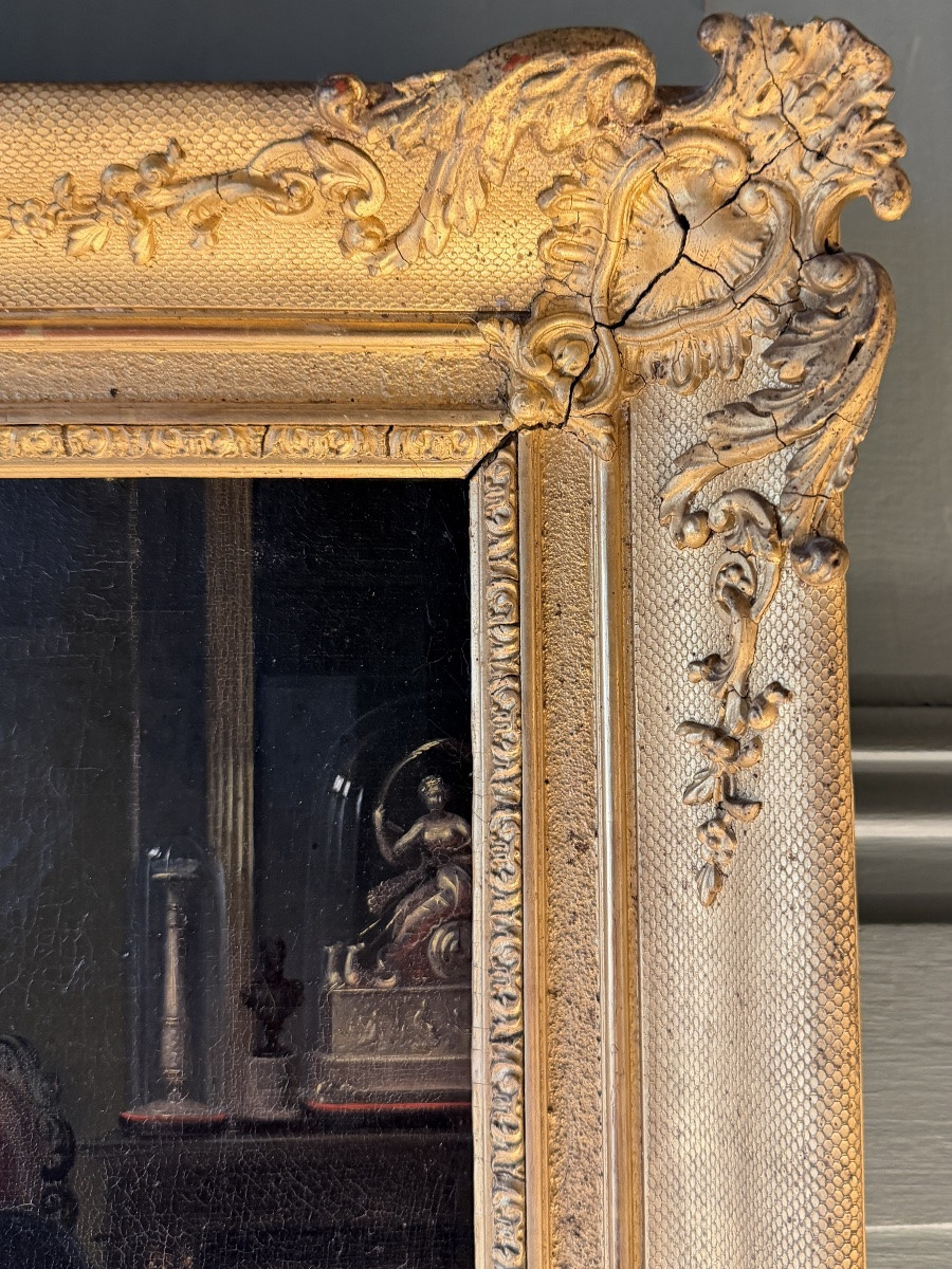 Portrait de dame dans son intérieur vers 1835-photo-4