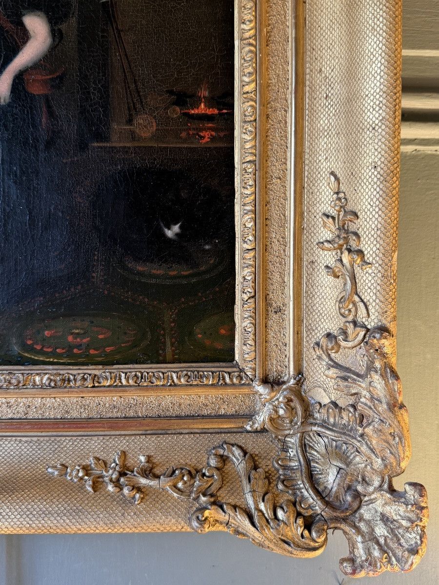 Portrait de dame dans son intérieur vers 1835-photo-1