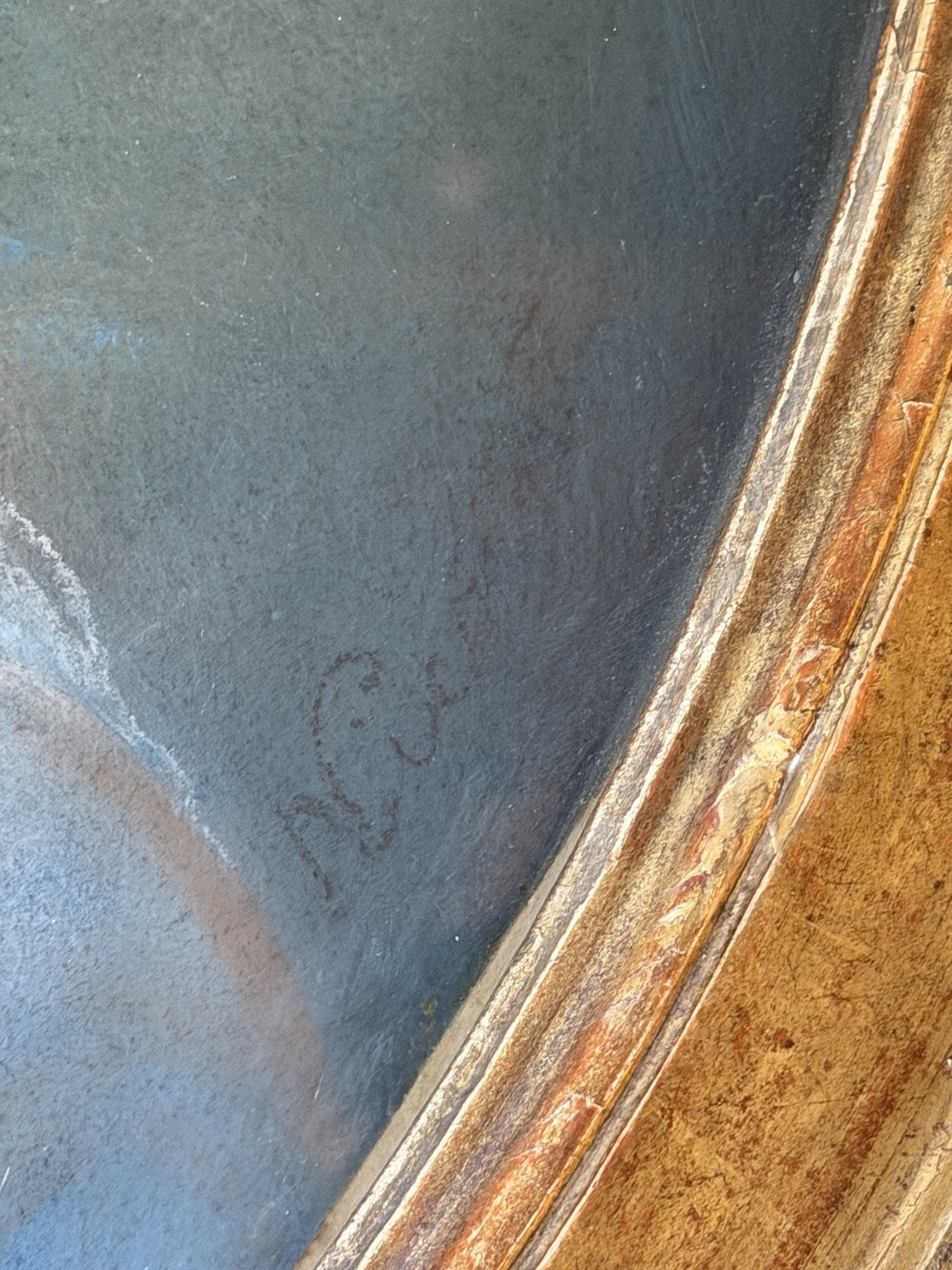 Portrait Of A Lady, 18th Century Pastel Attributed To Nicolet-photo-5