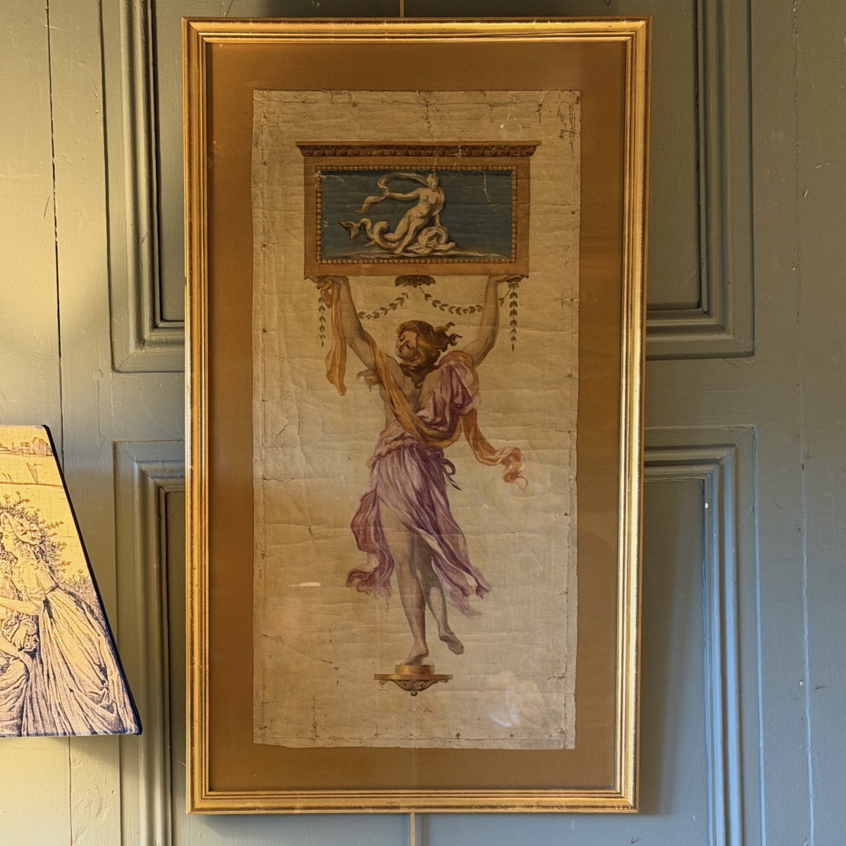 Le triomphe de Galatée, Allégorie dans le goût Pompéien