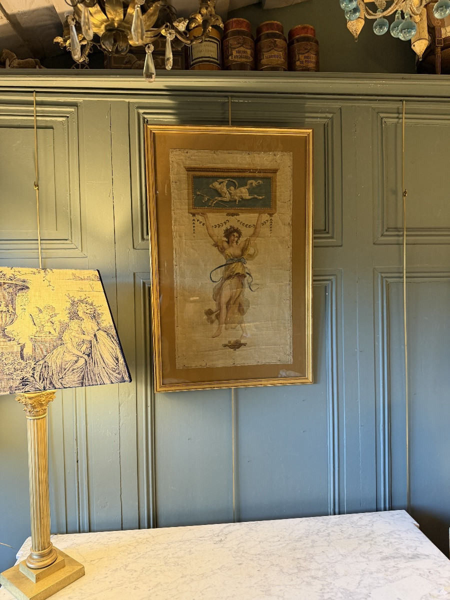L'éducation d'Achille par le centaure Chiron, Allégorie dans le goût Pompéien-photo-3