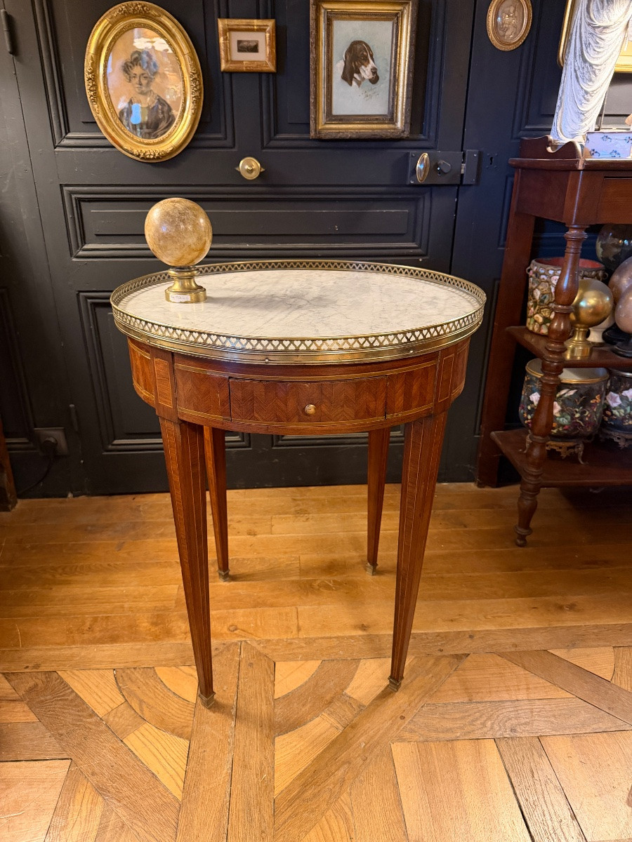 Marquetry Hot-water Bottle Table-photo-3