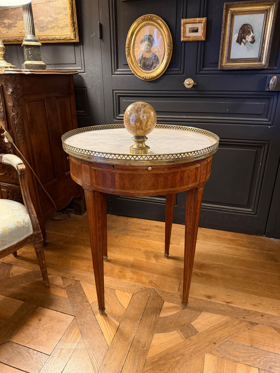 Marquetry Hot-water Bottle Table-photo-4