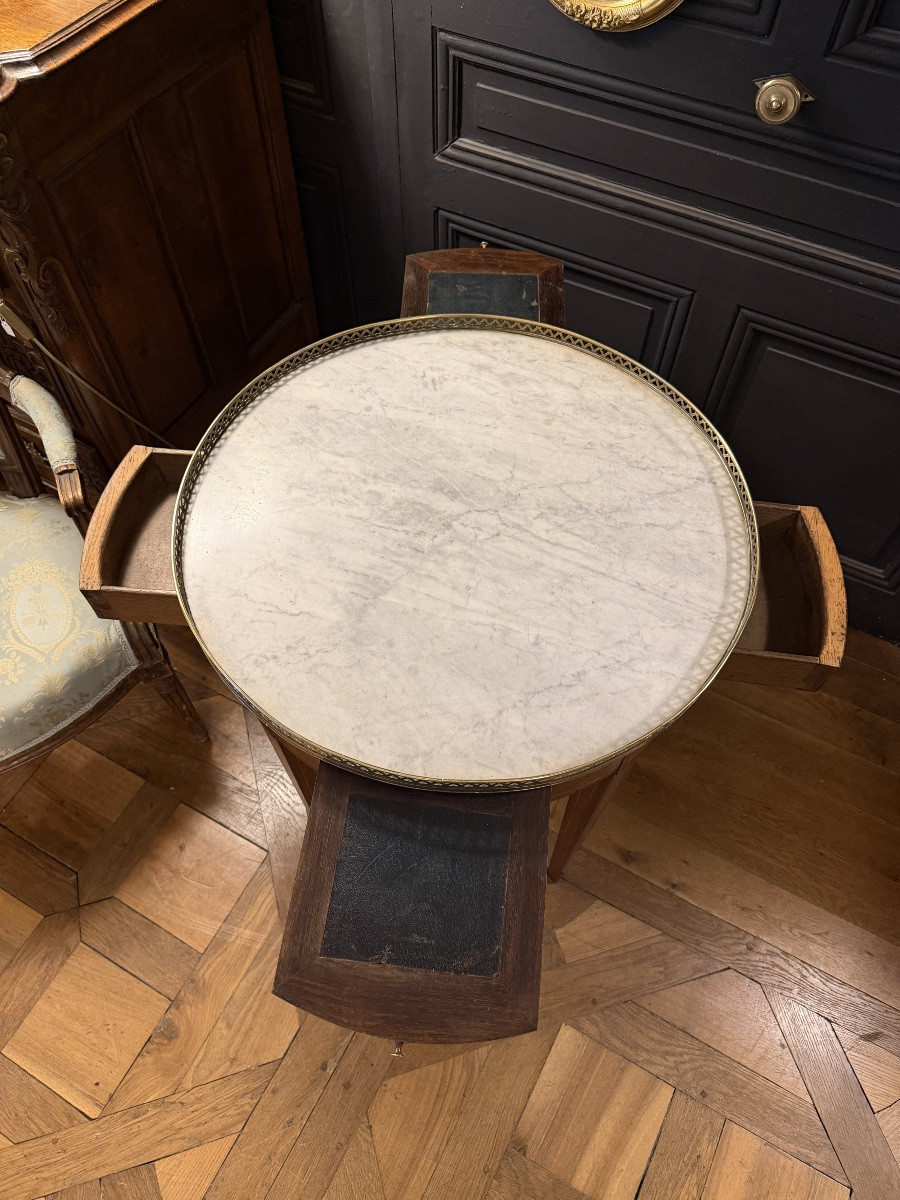 Marquetry Hot-water Bottle Table-photo-4