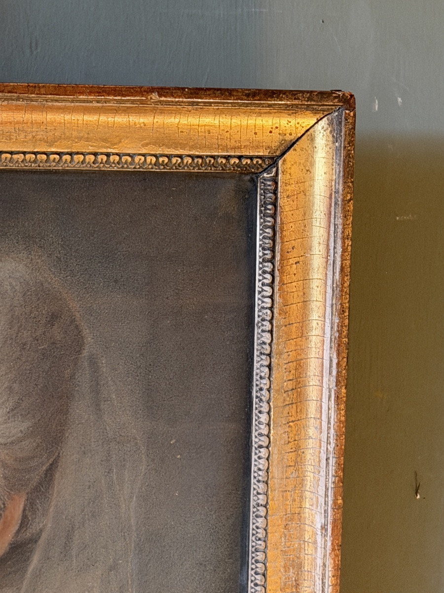 Portrait de dame, pastel XVIIIème-photo-4