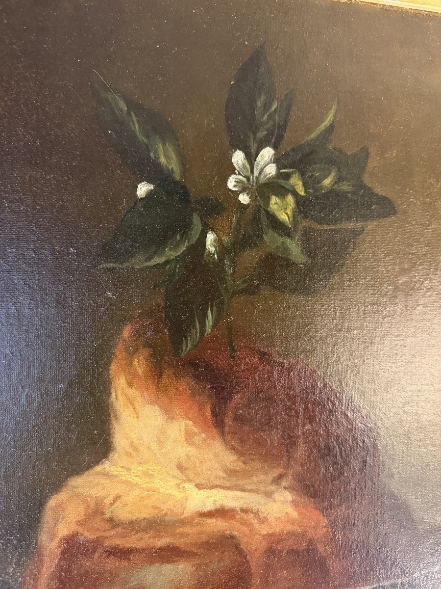 La Brioche d'après Chardin, datée 1880-photo-4