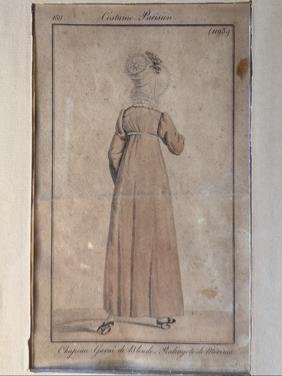 Le Costume Parisien, Pair Of Early 19th Century Fashion Prints-photo-4